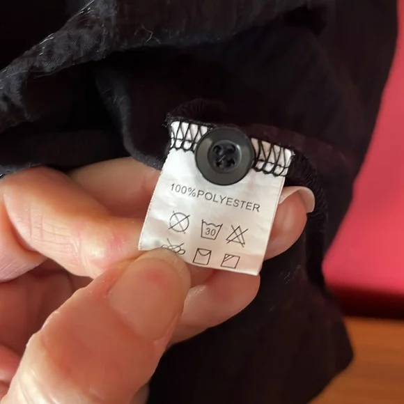 BNWOT WoWo black button down long sleeve top - Picture 10 of 13